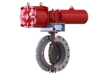 Eccentric-butterfly-shutdown-pneumatic-valve